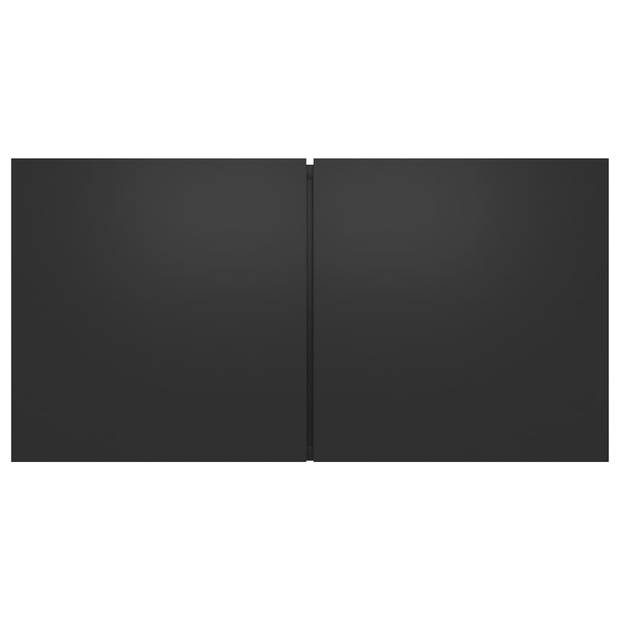 vidaXL 7-delige Tv-meubelset spaanplaat zwart