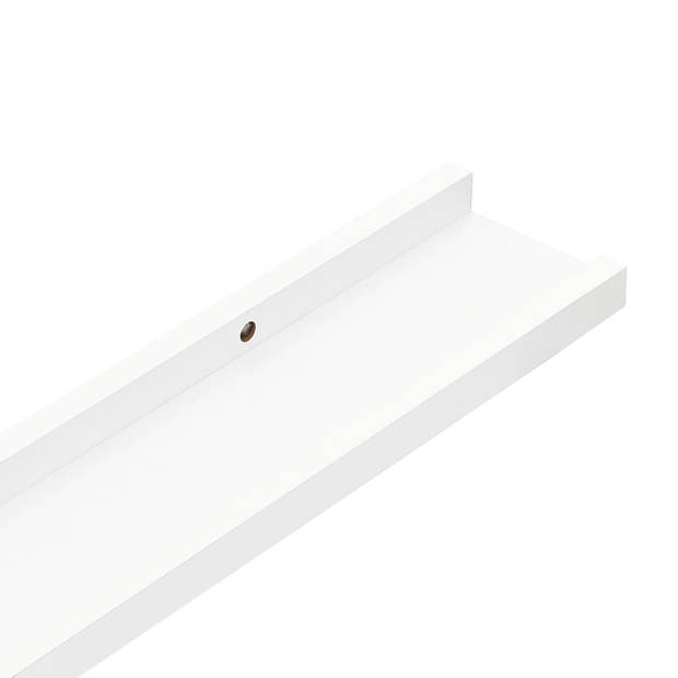 vidaXL Wandschappen 4 st 40x9x3 cm wit