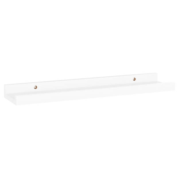 vidaXL Wandschappen 4 st 40x9x3 cm wit