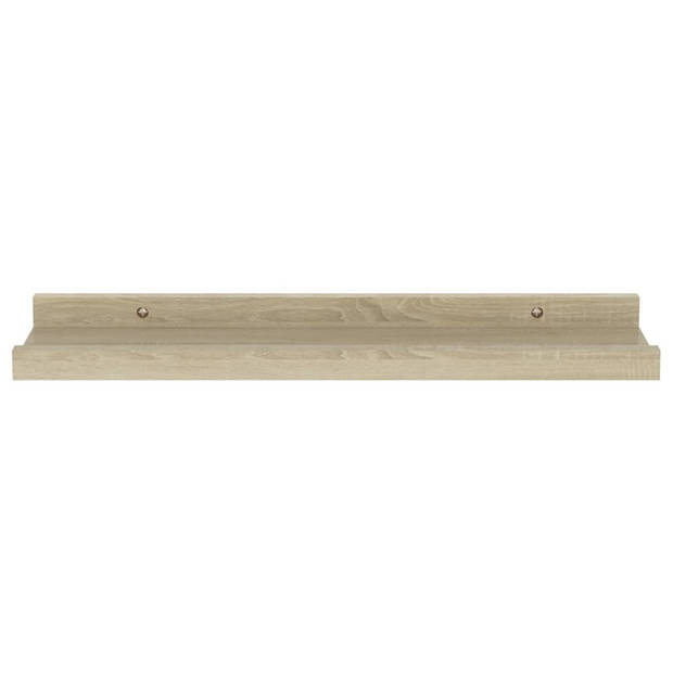 The Living Store Wandschap - Sonoma eiken - MDF - 40 x 9 x 3 cm