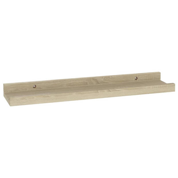 vidaXL Wandschappen 2 st 40x9x3 cm sonoma eikenkleurig