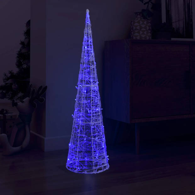 vidaXL Lichtkegel decoratief LED blauw 120 cm acryl