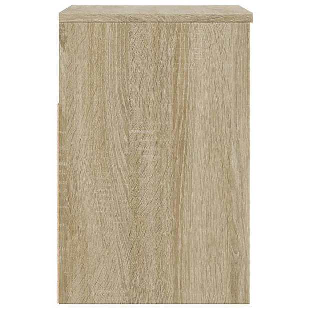 vidaXL Schoenenbank 60x30x45 cm bewerkt hout sonoma eikenkleurig