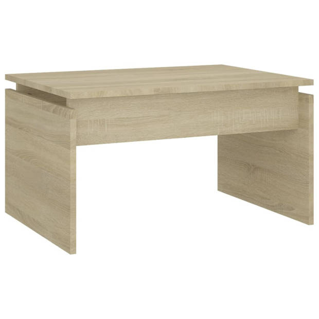 vidaXL Salontafel 68x50x38 cm bewerkt hout sonoma eikenkleurig