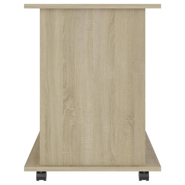 vidaXL Kast verrijdbaar 60x45x60 cm bewerkt hout sonoma eikenkleurig