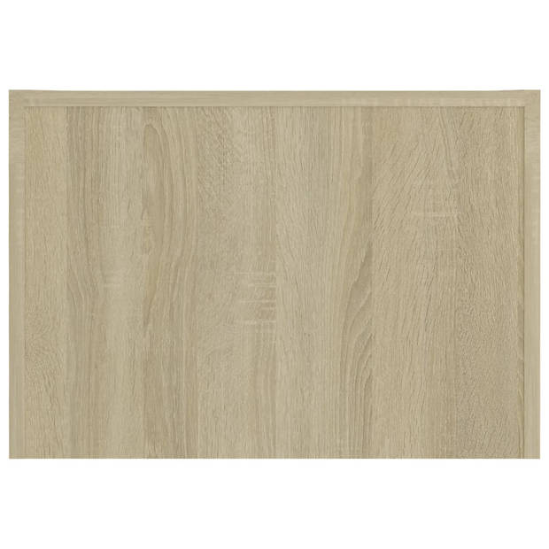 vidaXL Salontafel 50x50x35 cm bewerkt hout sonoma eikenkleurig