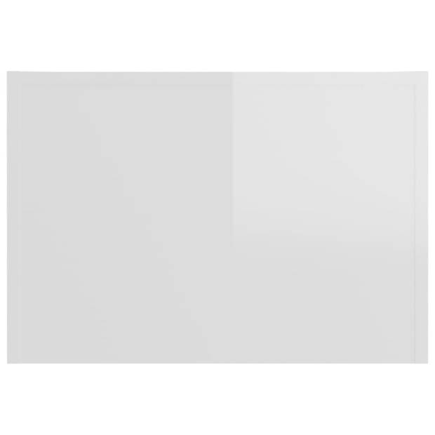 vidaXL Salontafel 50x50x35 cm spaanplaat hoogglans wit