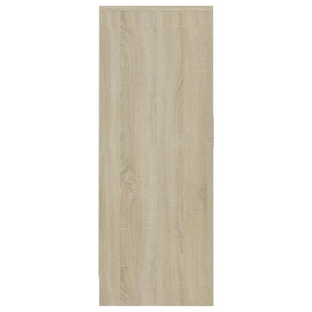 vidaXL Schoenenkast 60x35x92 cm bewerkt hout sonoma eikenkleurig