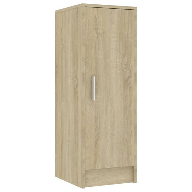 The Living Store Schoenenkast Sonoma Eiken - 32 x 35 x 92 cm - 6 planken