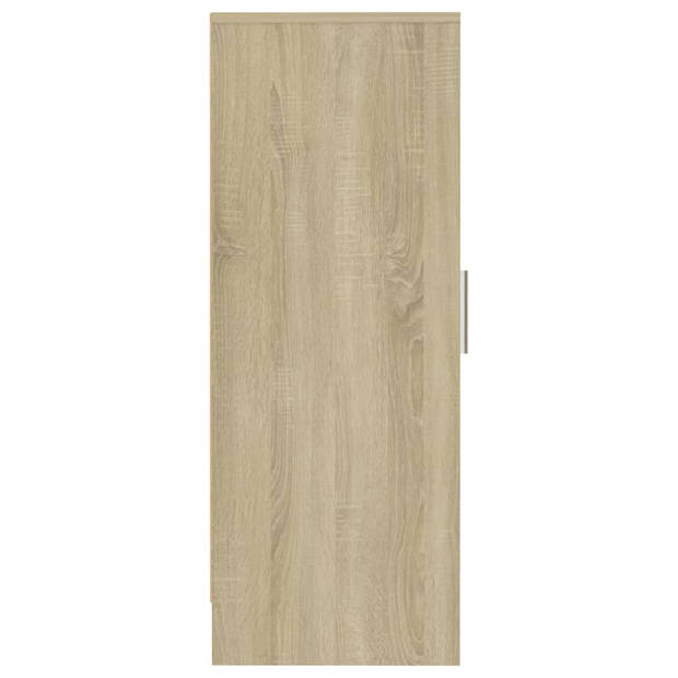 The Living Store Schoenenkast Sonoma Eiken - 32 x 35 x 92 cm - 6 planken