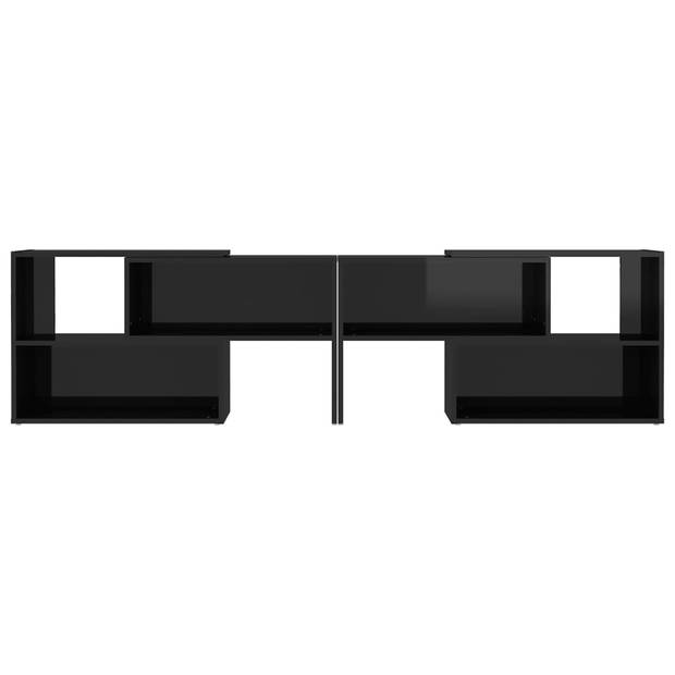 vidaXL Tv-meubel 149x30x52 cm bewerkt hout hoogglans zwart
