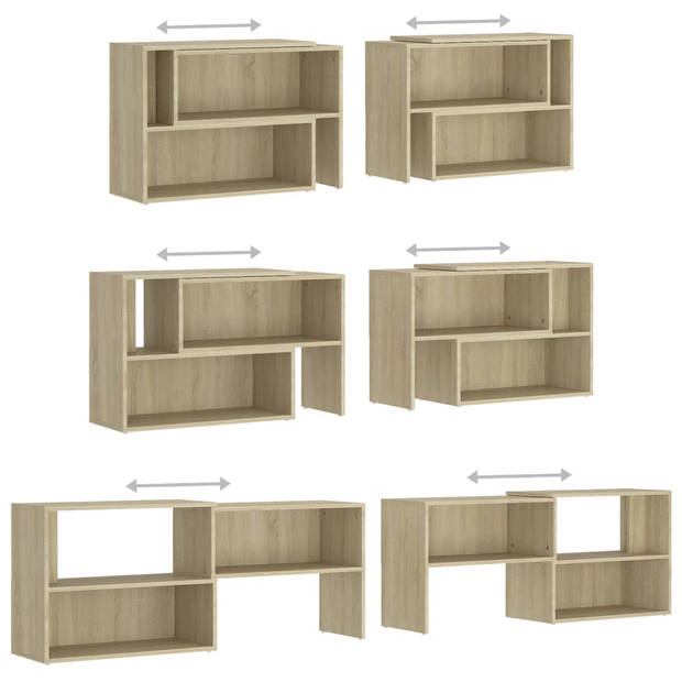 vidaXL Tv-meubel 149x30x52 cm bewerkt hout sonoma eikenkleurig