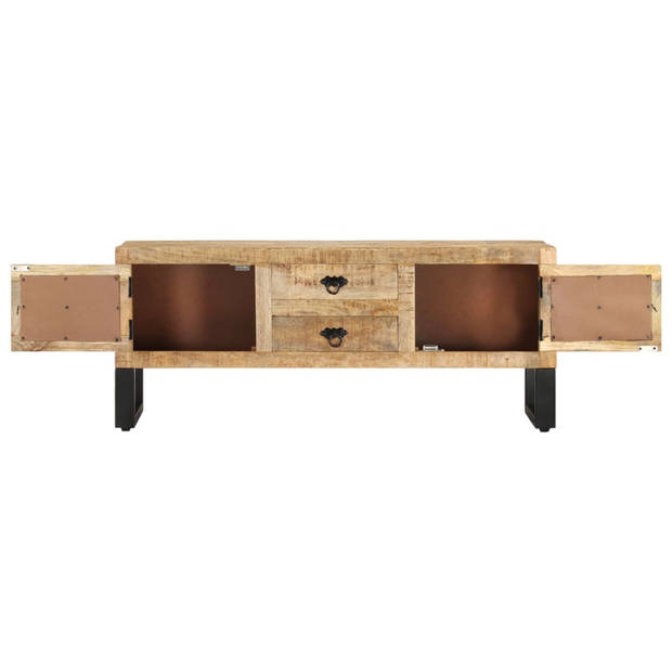 vidaXL Tv-meubel 110x30x45 cm ruw mangohout