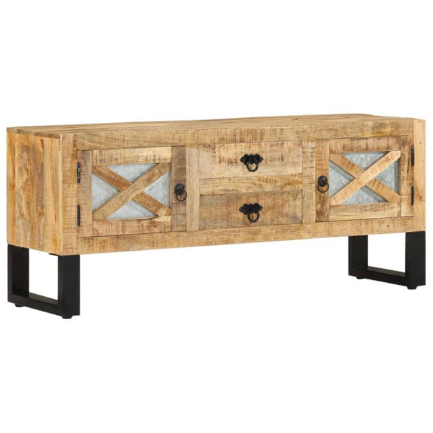 vidaXL Tv-meubel 110x30x45 cm ruw mangohout