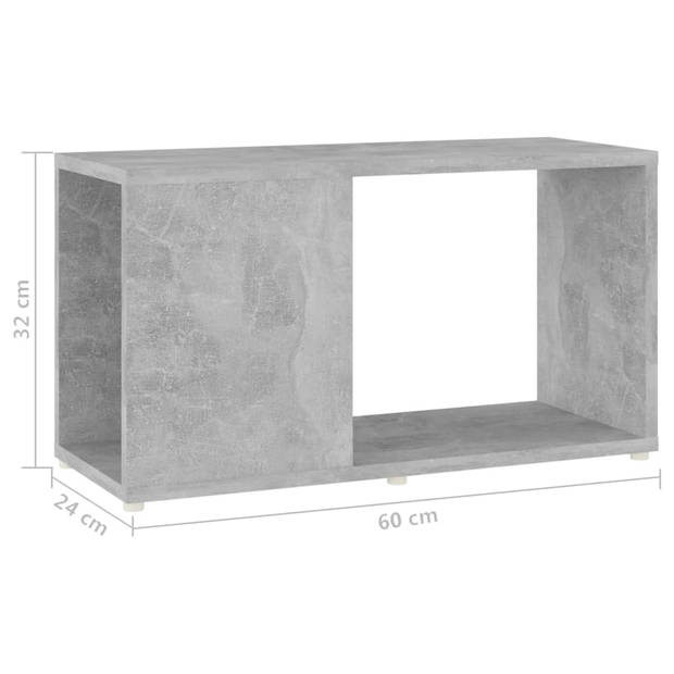 vidaXL Tv-meubel 60x24x32 cm bewerkt hout betongrijs