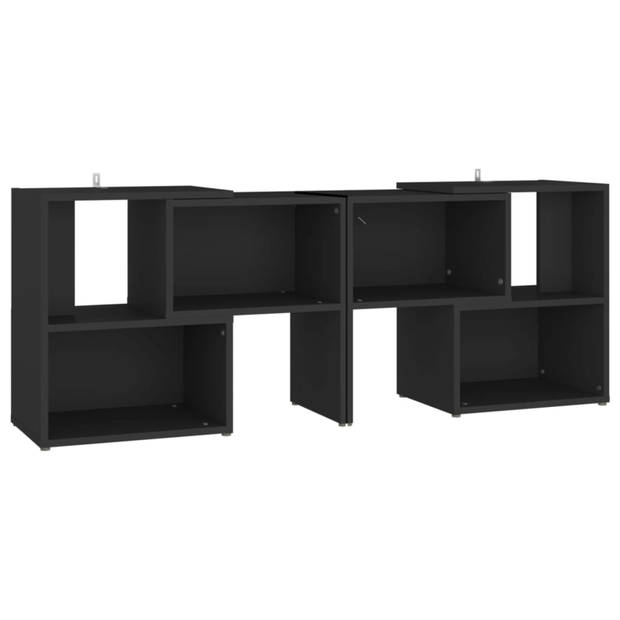 vidaXL Tv-meubel 104x30x52 cm bewerkt hout zwart