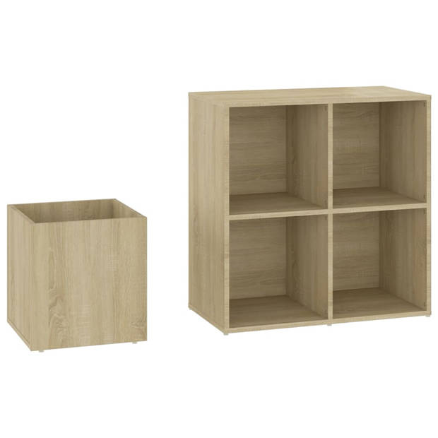 vidaXL Opbergkast 105x35,5x70 cm bewerkt hout sonoma eikenkleurig