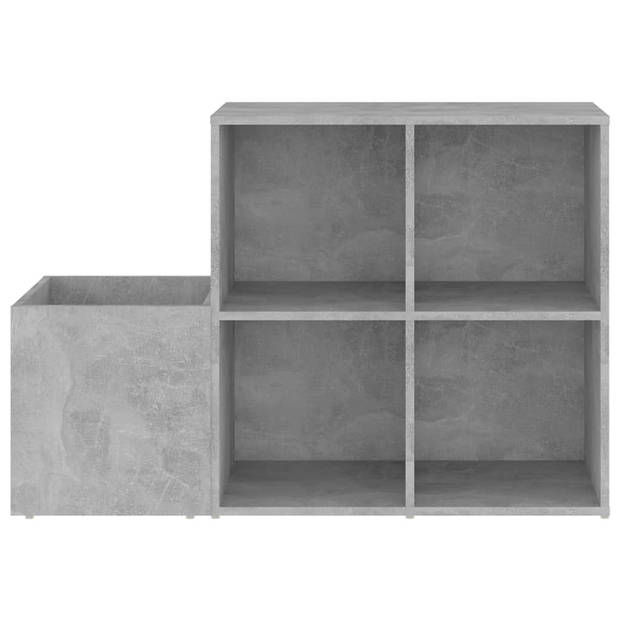 The Living Store Opbergkast - Spaanplaat - Betongrijs - 105 x 35.5 x 70 cm (L x B x H)