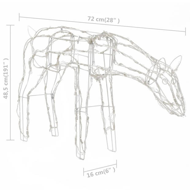 vidaXL 3-delige Kerstverlichting rendieren 229 LED's