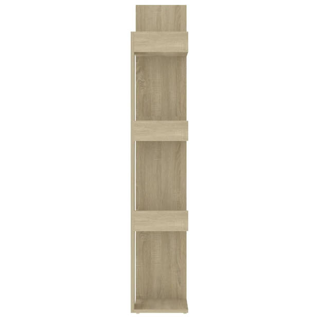 The Living Store Boekenkast Sonoma Eiken 86x25.5x140 - Stevig en compact