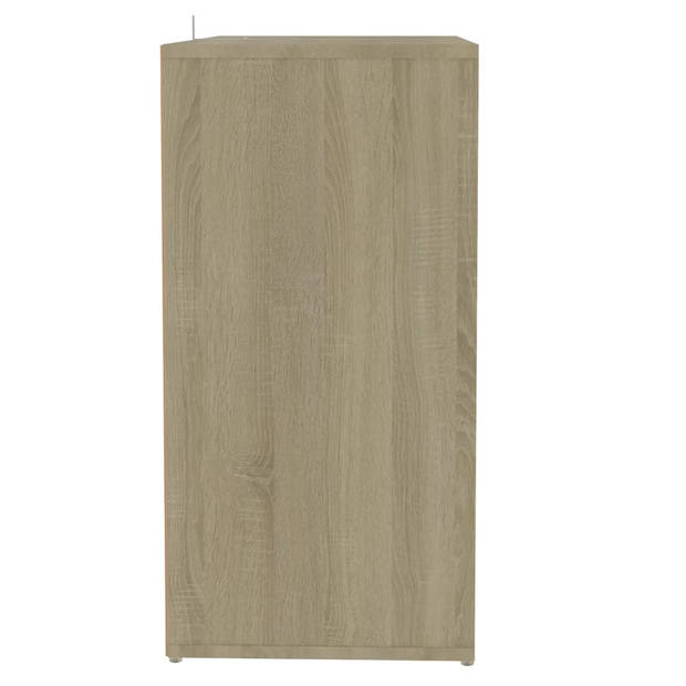 vidaXL Schoenenkast 60x35x70 cm bewerkt hout sonoma eikenkleurig