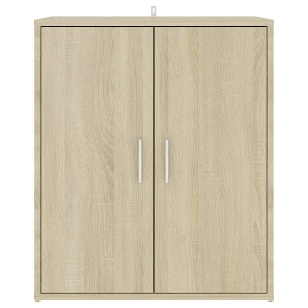 The Living Store Schoenenkast - Halkast - Sonoma eiken - 60 x 35 x 70 cm (L x B x H) - Spaanplaat