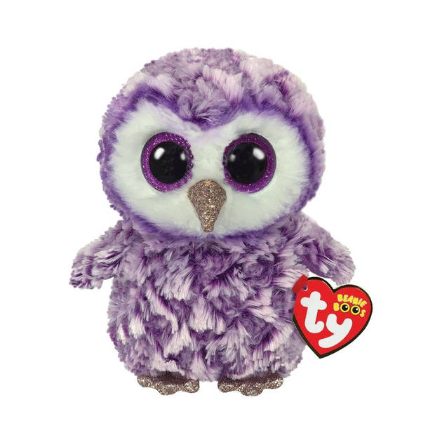 Ty - Knuffel - Beanie Boo's - Percy Owl & Moonlight Owl
