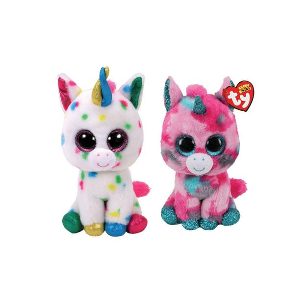 Ty - Knuffel - Beanie Boo's - Gumball Unicorn & Harmonie Unicorn