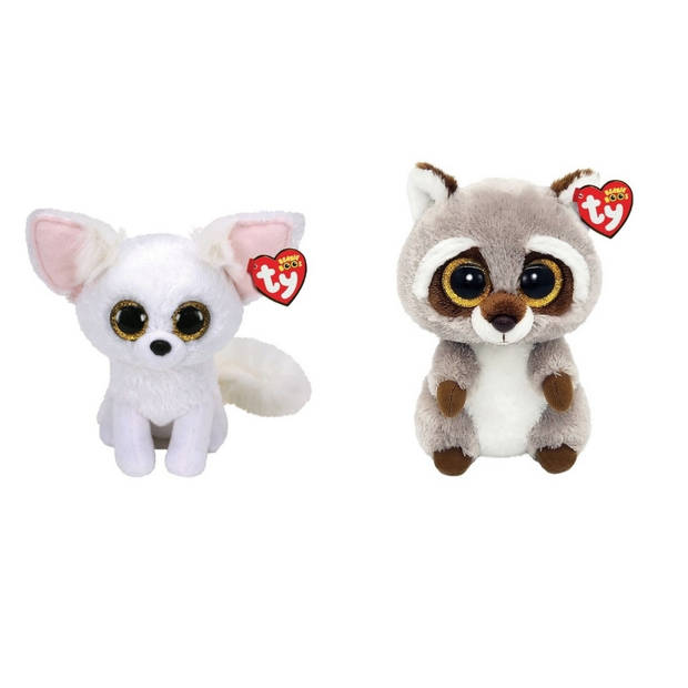 Ty - Knuffel - Beanie Boo's - Phoenix Fox & Racoon