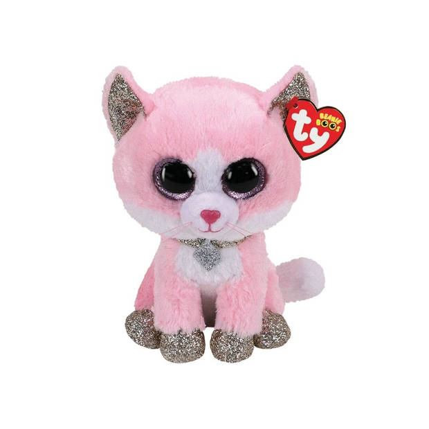Ty - Knuffel - Beanie Buddy - Fiona Pink Cat & Cassidy Cat