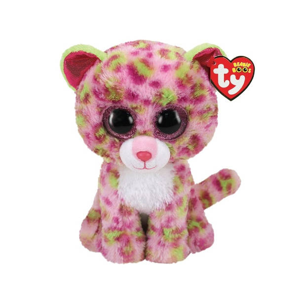 Ty - Knuffel - Beanie Buddy - Fiona Pink Cat & Lainey Leopard