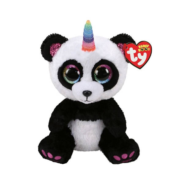 Ty - Knuffel - Beanie Buddy - Percy Owl & Paris Panda