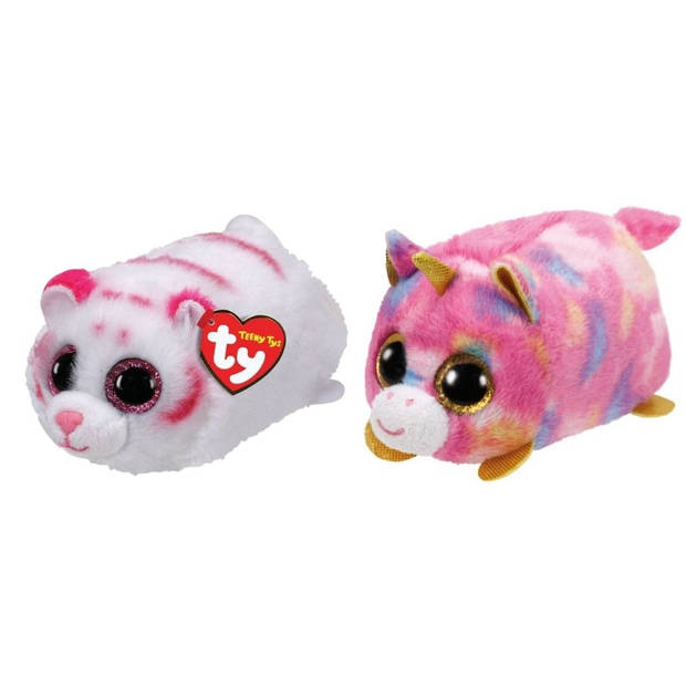 Ty - Knuffel - Teeny Ty's - Tabor Tiger & Star Unicorn