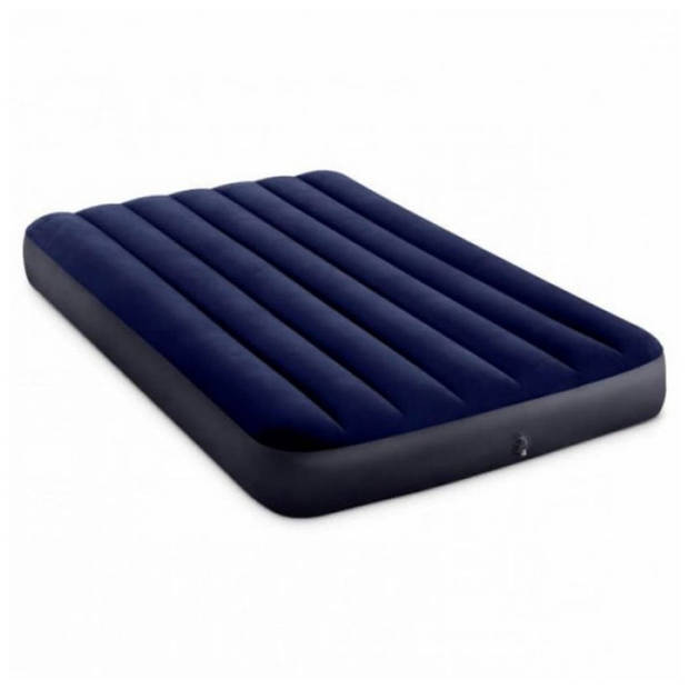 Intex Classic Dura-Beam - Luchtbed - Twijfelaar - Met Repairset en Handpomp -191x137x25 cm - PVC - Blauw