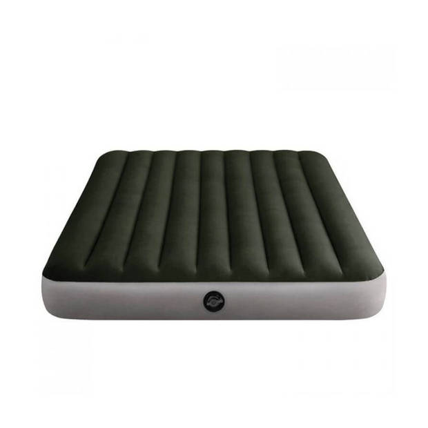 Intex Prestige Downy - Luchtbed - 2 Persoons - Inclusief Pomp Op Batterijen en Repairset - 191x152x25 cm - PVC - Groen