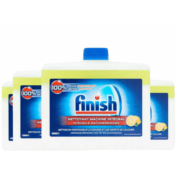 Finish Integrale Vaatwasmachinereiniger Lemon - 4x250ml