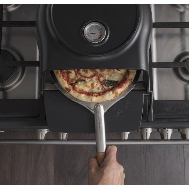 Cookinglife Pizza Oven Fernus & Friends - voor Fornuis - black matted - voor ø 26 cm pizza's