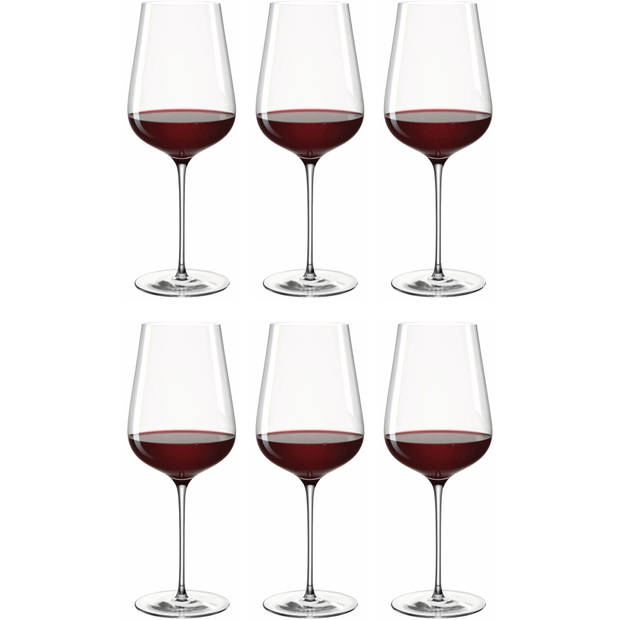 Leonardo Rode Wijnglazen Brunelli 740 ml - 6 Stuks