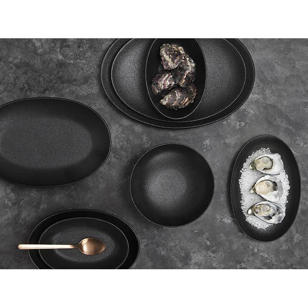 Maxwell & Williams Serveerschaal Caviar Zwart 25 x 16 cm