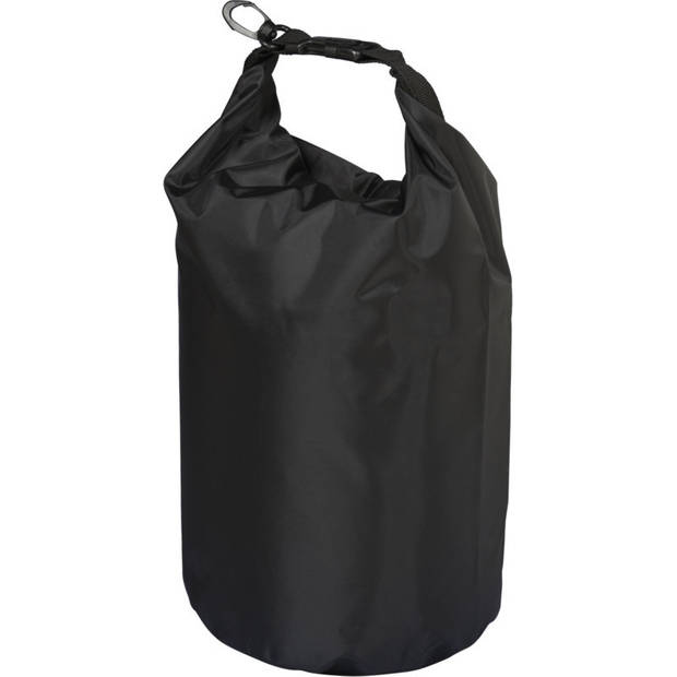 Waterdichte duffel bag/plunjezak 10 liter zwart - Reistas (volwassen)