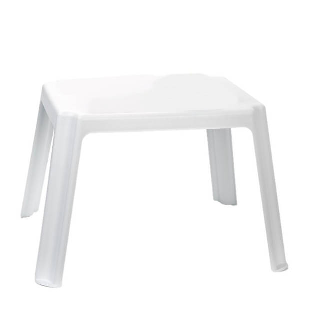 Kunststof kindertuinset tafel met 2 stoelen wit - Kinderstoelen