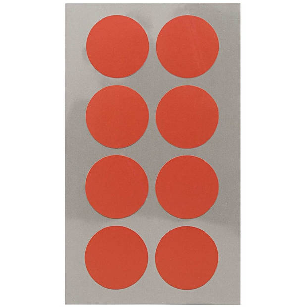 32x Stippen stickers rood 25 mm - Stickers