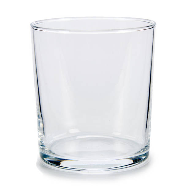 Vivalto Glazen karaf/schenkkan met deksel - 1,8 liter - met 4 drinkglazen van 400 ml - Drinkglazen