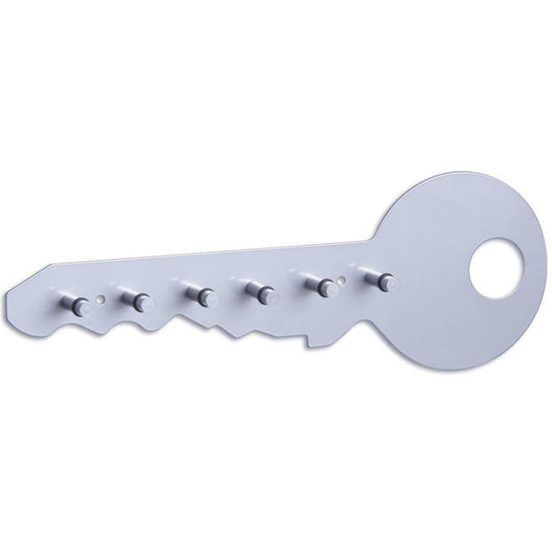 Sleutelrekje sleutelvorm zilver 35 cm - Sleutelkastjes