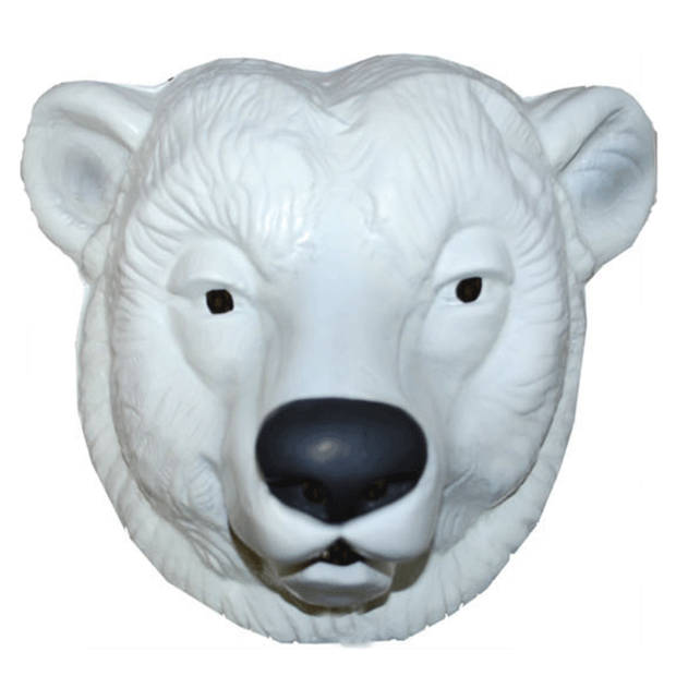 IJsberen masker wit voor volwassenen - Verkleedmaskers