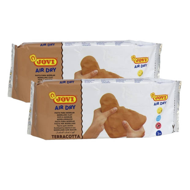 Kinder speelgoed klei 1 kilo kleur terracotta - Klei