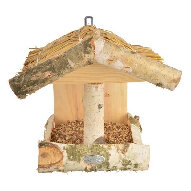 Vogelhuisje/voederhuisje hout 25 cm - Vogelvoederhuisjes