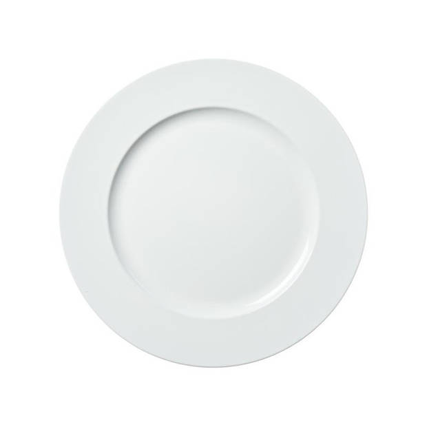 4x stuks diner borden/onderborden wit 33 cm - Onderborden