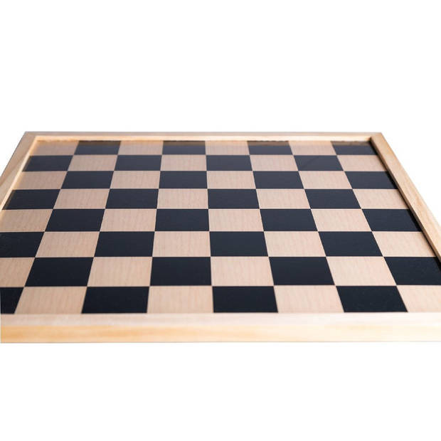Houten schaakbord/dambord 40 x 40 cm - Denkspellen
