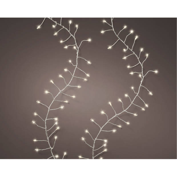 Kerstverlichting met 8 functie twinkel effect warm wit 480 lampjes 600 cm - Kerstverlichting kerstboom